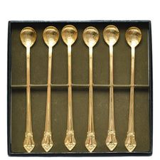 Vintage Swedish Gold Shell Stir Spoons, The Hour