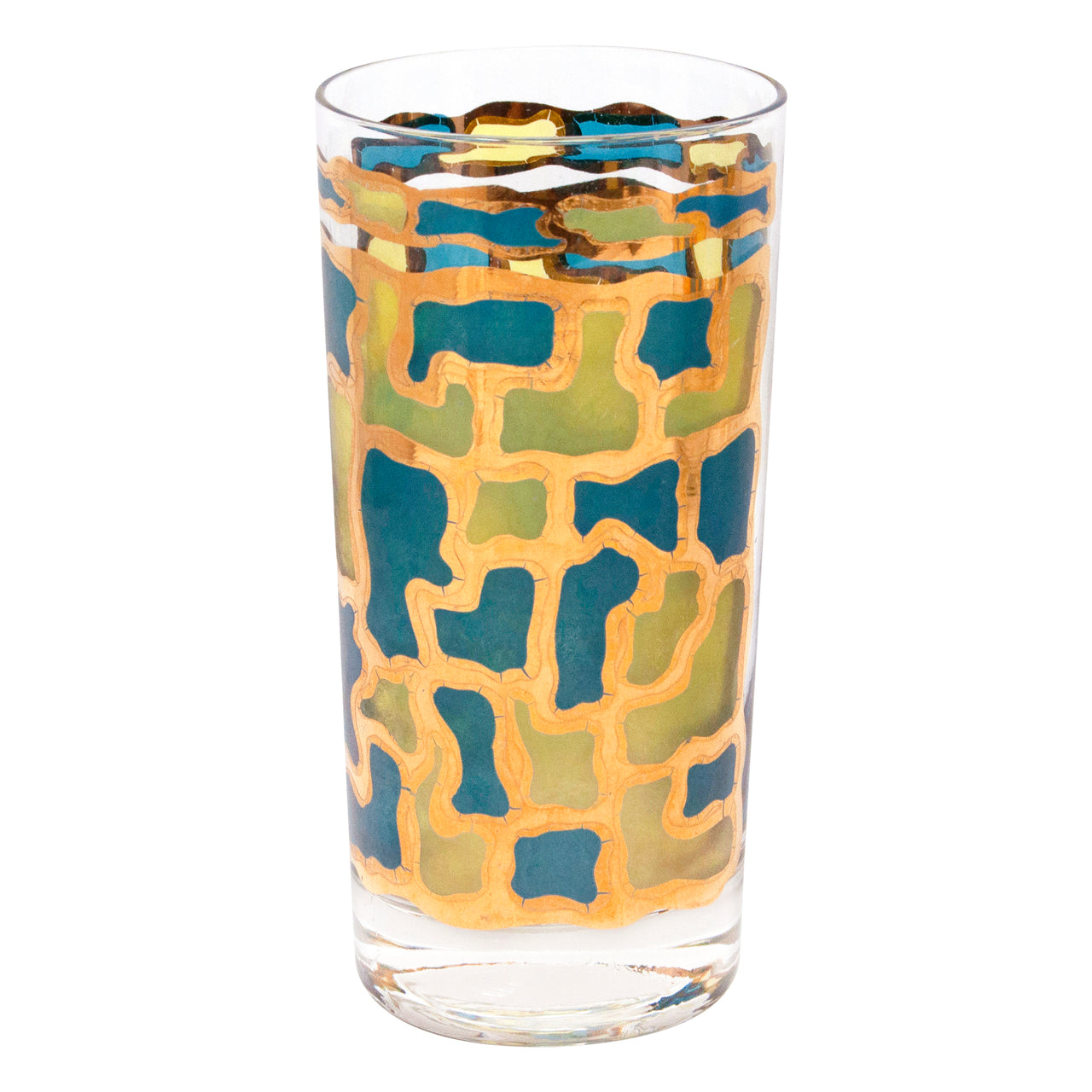 Vintage Multi Color Stained Glass Ice Bucket Cocktail Set The Hour