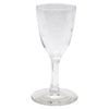 Vintage CG Quartex Etched Rose Crystal Liqueur Glasses Stem | The Hour Shop