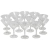 Vintage Noritake Etched Bamboo Small Martini Glasses | The Hour Shop