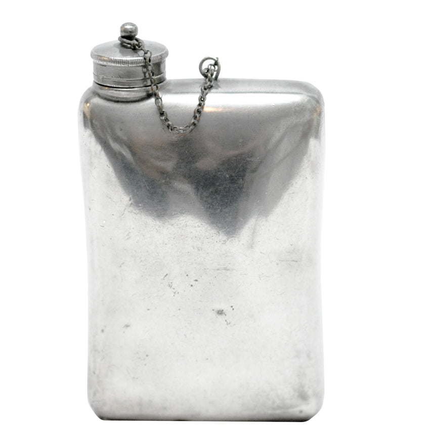 Vintage English Sheffield Pewter Hip Flask | The Hour Shop