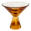 Vintage Amber Czech Crystal Decanter Set Glass | The Hour Shop