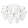 Vintage Etched Art Deco Arched 'M' Highball Glasses Top | The Hour Shop