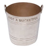 P.H. Vogel & Co. Silver Plate 5 oz. "Just A Bucketful" Jigger Top View | The Hour Shop