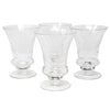 Vintage Etched Flowers Absinthe Glasses Front | The Hour Shop