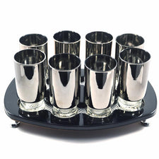The Hour Shop, Vintage Mercury Collins Glass Tray Set