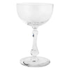Vintage Etched Rose Clear Crystal Cocktail Glass | The Hour 