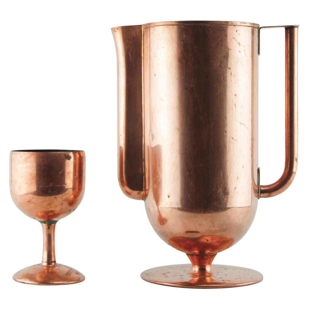 Vintage Revere Baron Art Deco Copper Pitcher Set | The Hour Shop