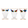 Vintage Hand Painted Rooster Cocktail Glasses pattern | The Hour Shop