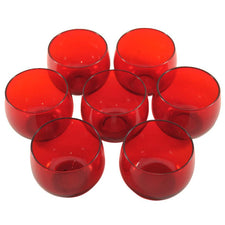 Vintage Ruby Red Roly Poly Glasses | The Hour