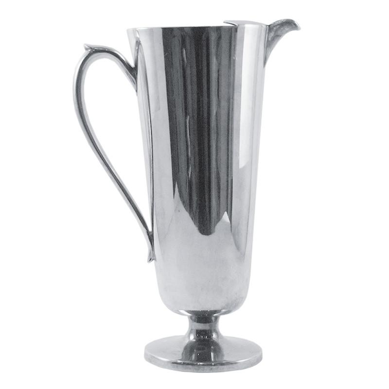 Vintage Crescent Silver Plate Cocktail Pitcher, The Hour
