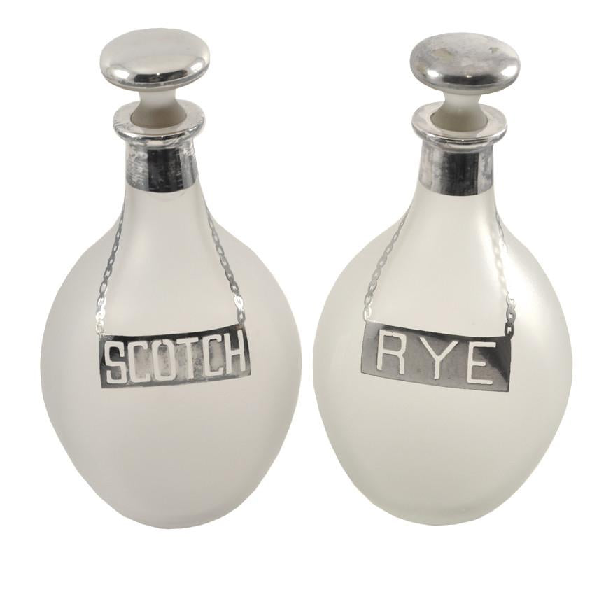 The Hour Shop, Rye & Scotch Pinched Decanters