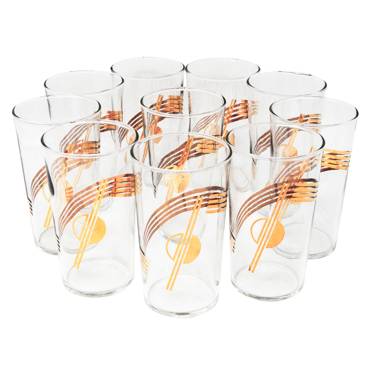 Vintage Gold Swirl Cocktail Tumblers | The Hour Shop