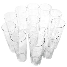 Vintage Libbey Etched Bamboo Collins Glasses, The Hour