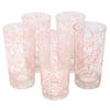 Vintage Pink Spaghetti Collins Glasses | The Hour Shop