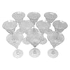 Vintage Tiffin Etched Cherokee Rose Cocktail Glasses Top View | The Hour Shop