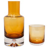 Amber Glass Water Carafe Set Parts | The Hour Shop