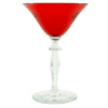 Vintage Morgantown Ruby Red & Clear Cocktail Glass | The Hour Shop
