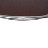 Vintage Crescent Brown Formica Silver Plate Tray Rim Dent | The Hour Shop