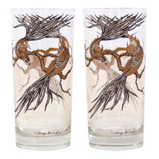 Vintage Georges Briard Brown Pheasant Collins Front  | The Hour Shop