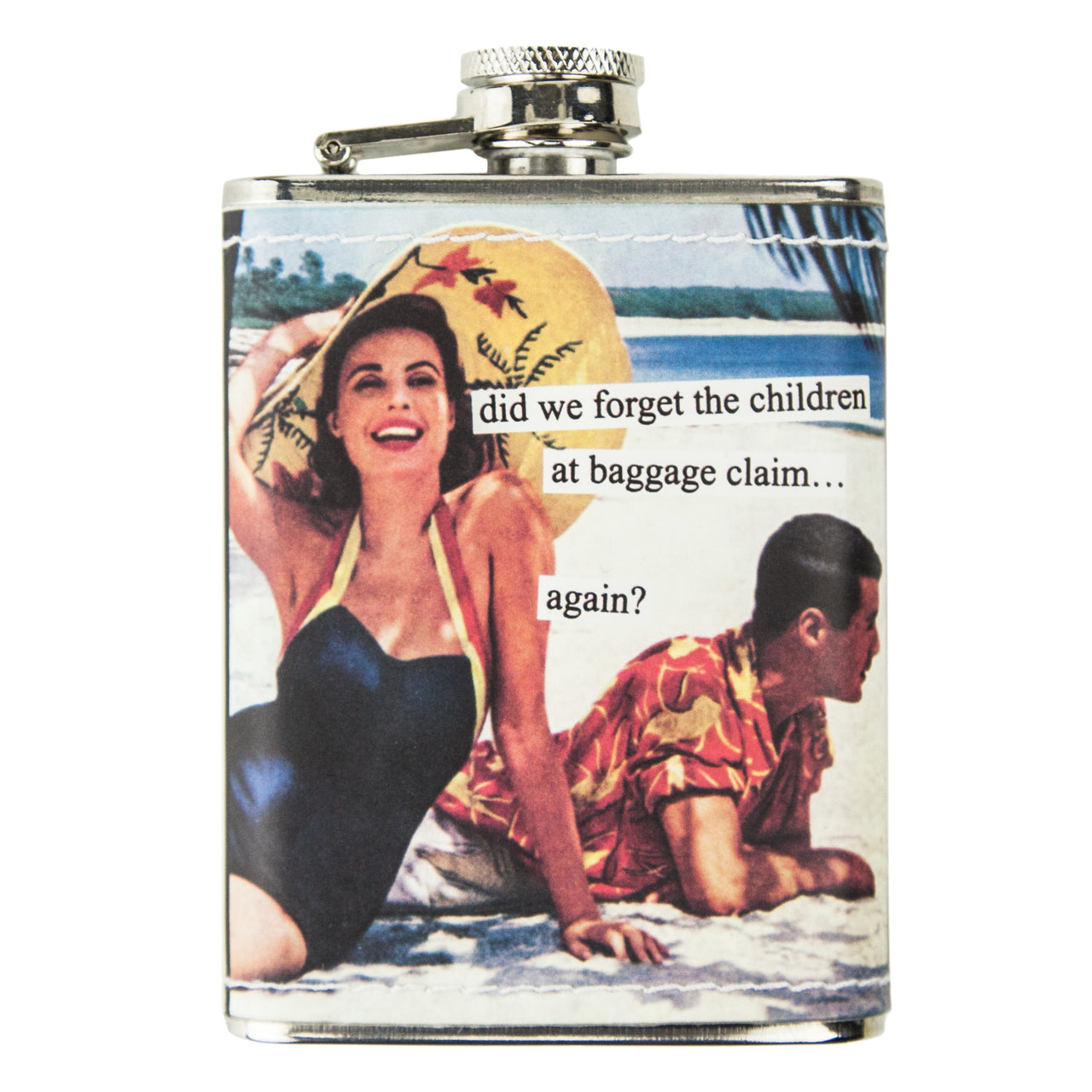 Baggage Claim Anne Taintor Flask | The Hour Shop Barware