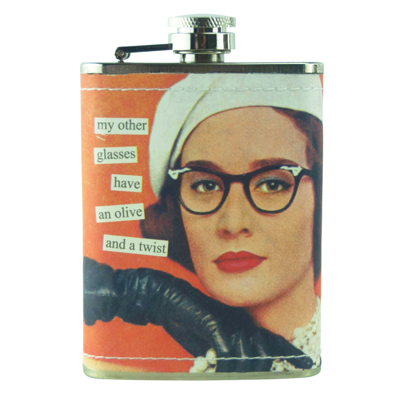 Olive & Twist Anne Taintor Flask | The Hour Shop Barware