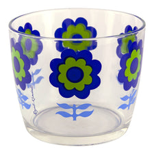 Royal Kendall Blue & Green Flower Ice Bucket | The Hour Vintage