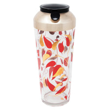 Vintage Red and Gold Leaves Cocktail Shaker | The Hour Shop