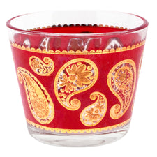 Vintage Culver Red & Gold Paisley Ice Bucket | The Hour