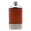 Vintage Leather & Glass Flask With Removable Cup | The Hour