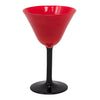 Vintage Red Cup Black Stem Cocktail Glass | The Hour Shop
