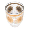 Vintage Georges Briard Gold Flower Footed Highball Glass Top | The Hour Shop