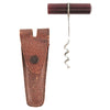 Leather Cased Red Lucite Handle Travel Corkscrew | The Hour