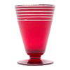 Vintage Art Deco Ruby Red & Silver Cocktail Shaker Set  Glass | The Hour Shop