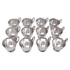 Vintage Crescent Silver Plate Punch Cups Top View | The Hour Shop
