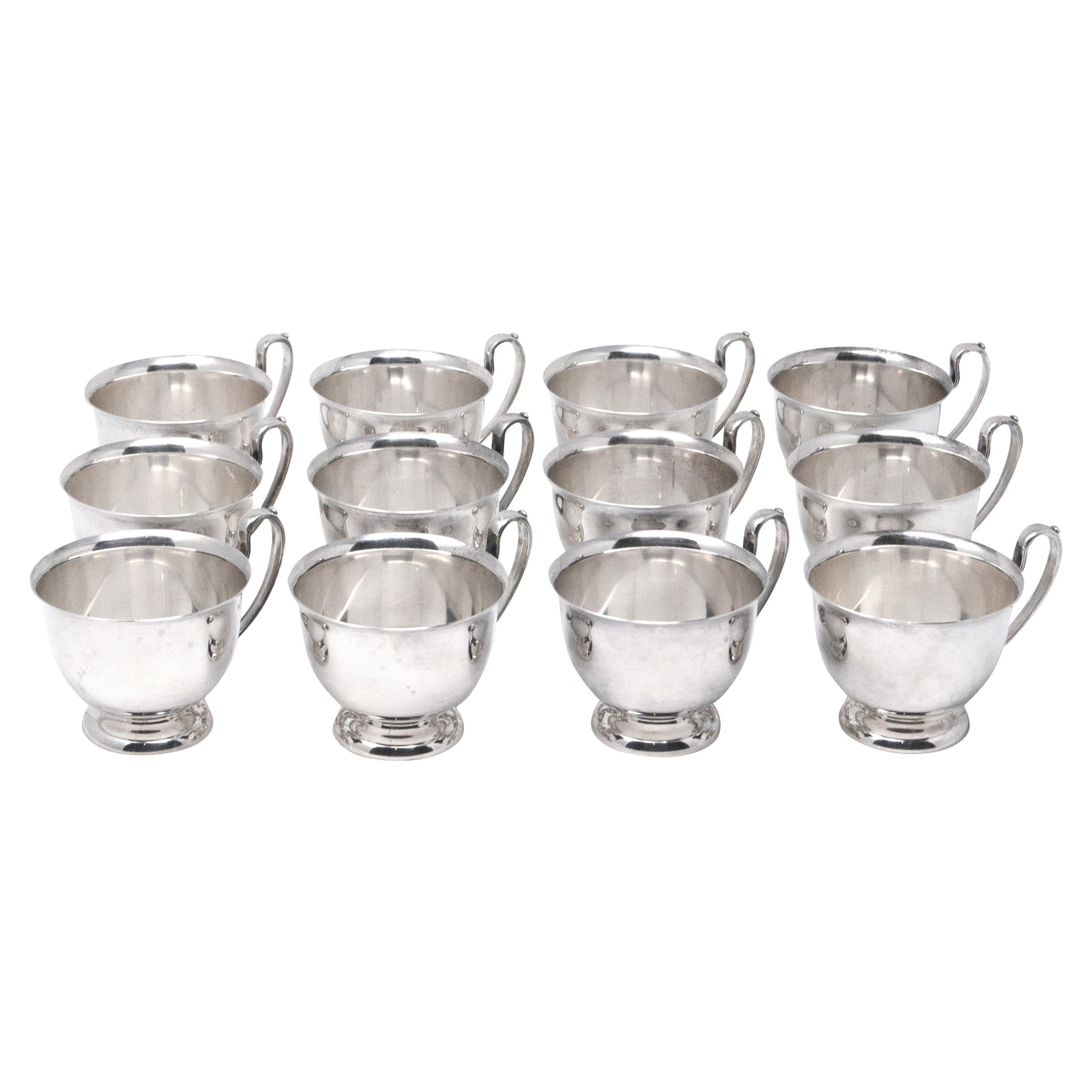 Vintage Crescent Silver Plate Punch Cups | The Hour Shop