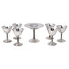 Vintage Silver Plate Compote & Wine Glasses Set | The Hour Shop