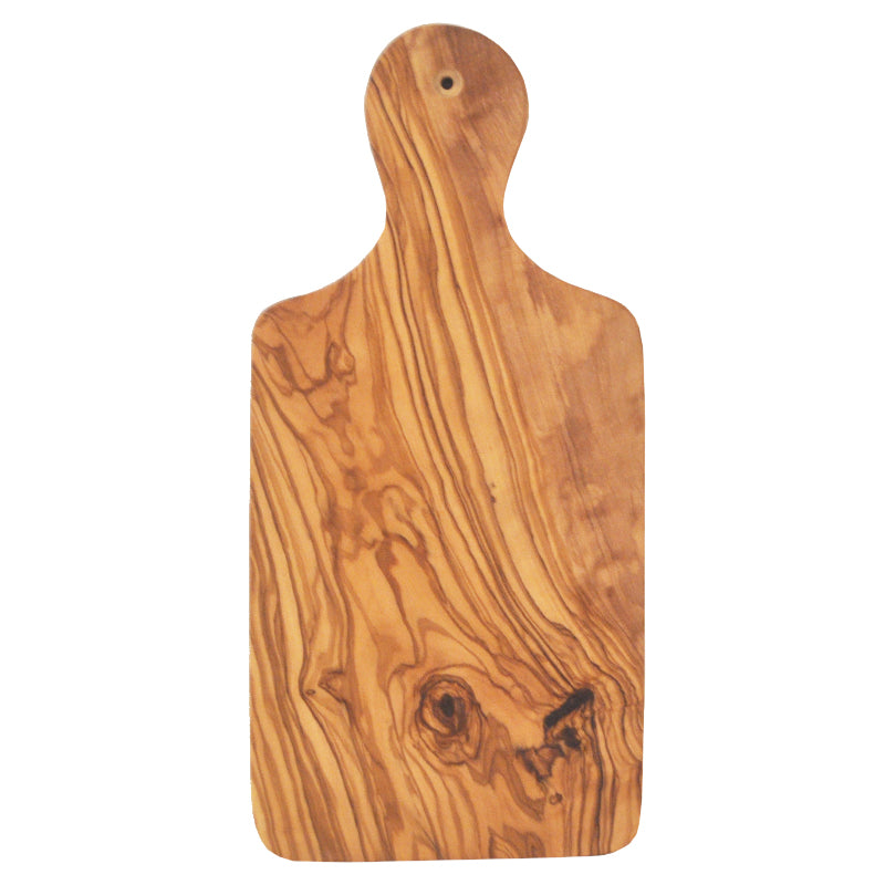 Natural Olive Wood Paddle Cutting Board, The Hour Barware