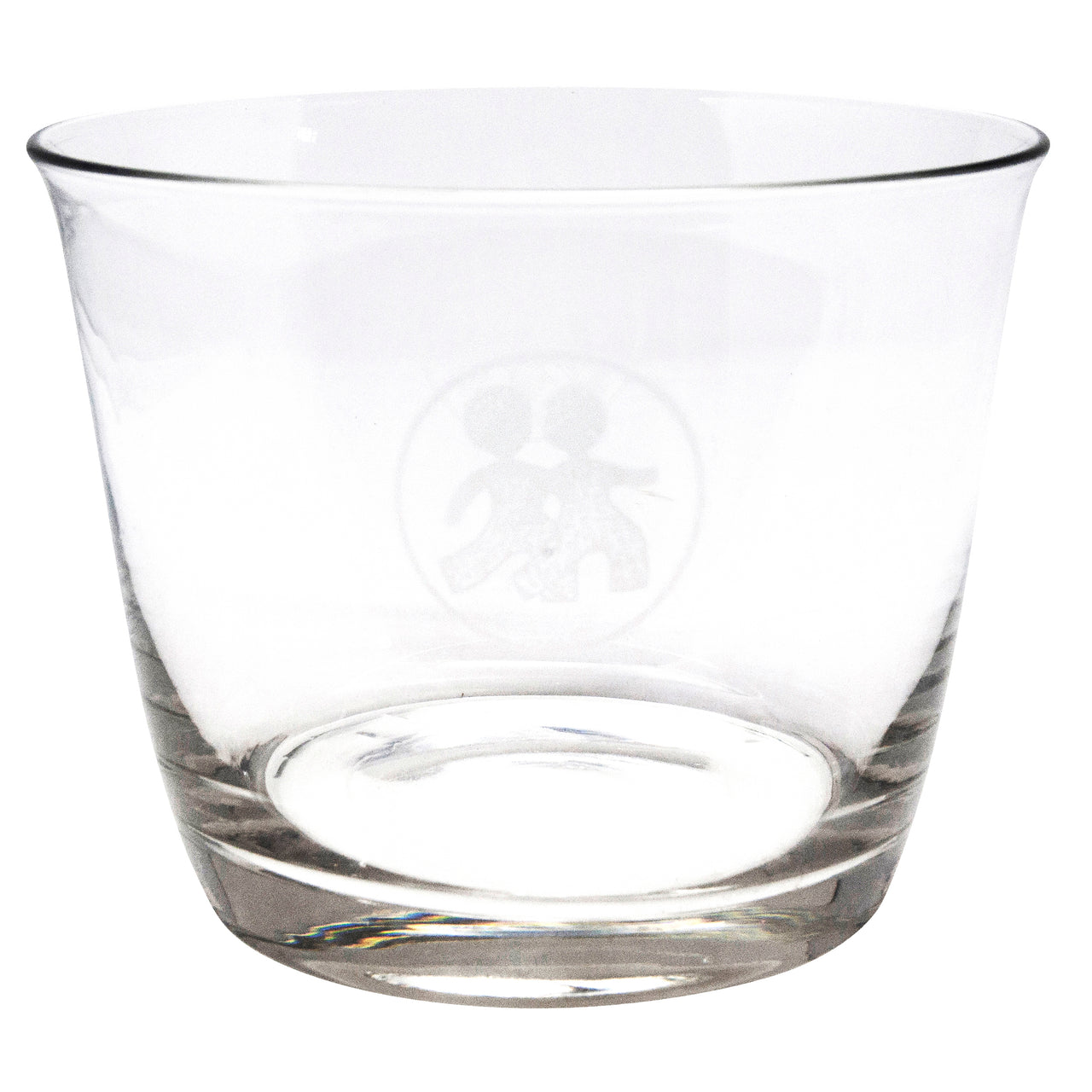 Etched Boys Clear Glass Ice Bucket