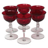 Vintage Morgantown Red Cup Cocktail Glasses top | The Hour Shop