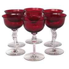 Vintage Morgantown Red Cup Cocktail Glasses | The Hour Shop