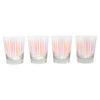The Modern Home Bar Pick Me Orange and Pink Old Fashioned Glasses Pattern | The Hour Shop