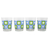 The Modern Home Bar Blue and Green Square Peg Old Fashioned Glasses Pattern |The Hour Shop
