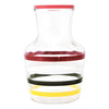 Vintage Red Lid Striped Decanter Front | The Hour Shop
