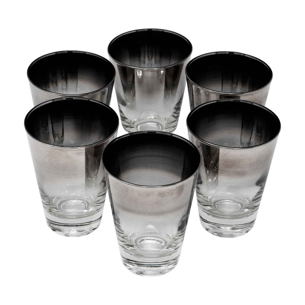 Vintage Mercury Fade Tall Single Old Fashioned Glasses | The Hour Shop
