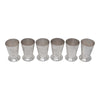 Vintage Chinese Hammered Silver Plate Cocktail Shaker Set Cups Top | The Hour Shop