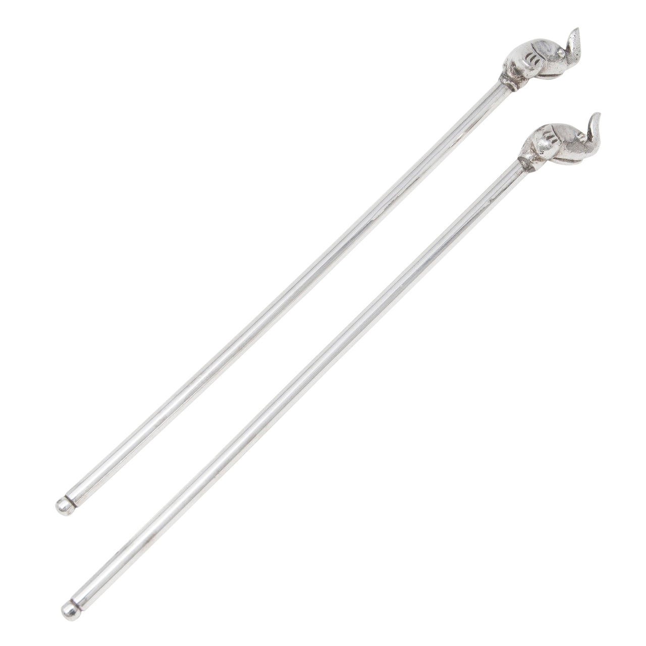 Silver Plate Elephant Drink Stirrers