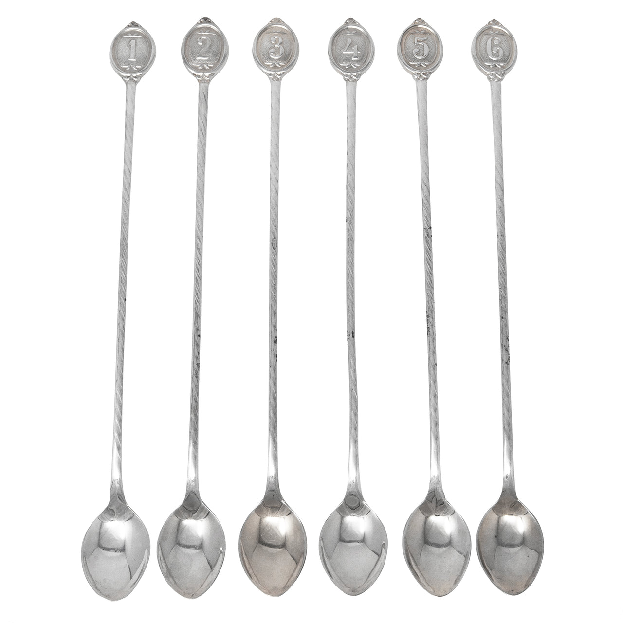 Vintage Silver Plate Numbered Stir Spoons | The Hour Shop