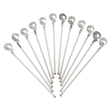 Vintage Mexican Sterling Silver Fish Sipper Straws | The Hour Shop