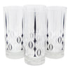 The Modern Home Bar Red Poppy Collins Glasses Front | The Hour Shop